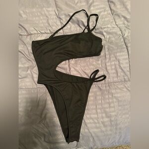 Black Cutout Bodysuit